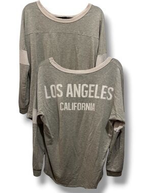 Darling Blue Women’s Los Angeles California Sleep Shirt Nighttime PJ Top Sweater